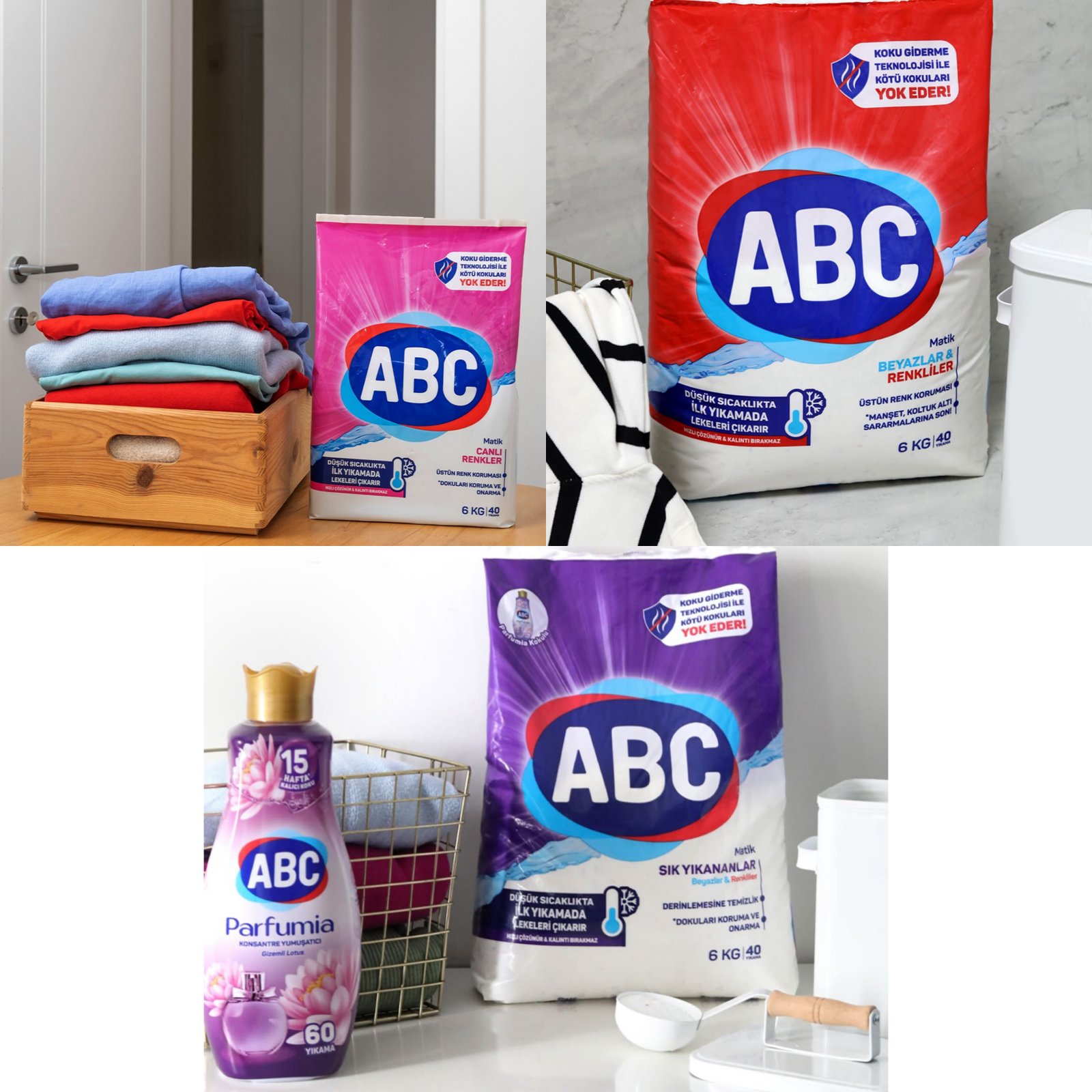     مسحوق غسيل للغسالات الأوتوماتيك – ABC كغ / 6